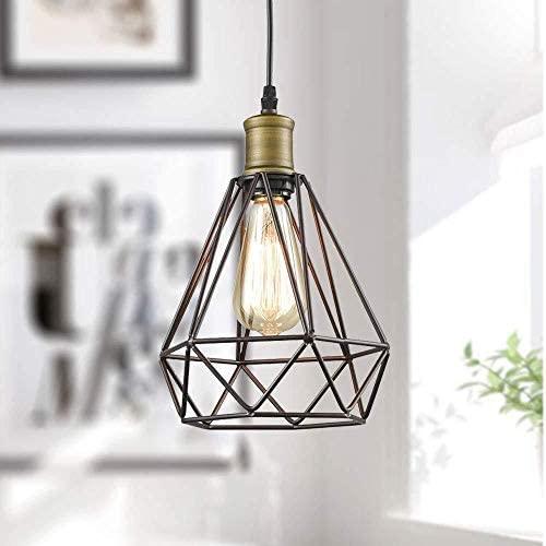 Temgin Pendant Light Industrial Chandelier Vintage Ceiling Light Fixture Hanging Light for Dining Room Kitchen Island Farmhouse E26 Socket