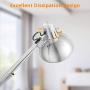 LEPOWER Metal Floor Lamp, Adjustable Architect Swing Arm Standing Lamp with Heavy Duty Base, Eye-Caring Reading/Drawing Lamp with On/Off Switch for Living Room, Bedroom, Study Room, Office (Silver) LEPOWER Metal Floor Lamp, Adjustable Architect Swing Arm Standing Lamp with Heavy Duty Base, Eye-Caring Reading/Drawing Lamp with On/Off Switch for Living Room, Bedroom, Study Room, Office (Silver)