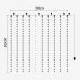 Curtain String Lights,300 Brilliant LED Lights USB Powered Window String Light,8 Lighting Modes,IP64 Waterproof Decorative Lights for Wedding, Home, Party, Bedroom (Warm Light) (9.8ftx9.8ft)