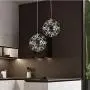LAKIQ Modern LED Chandelier Lighting Fixture Chrome Stainless Steel Firework Shape Hanging Pendant Lights for Living Room Dining Room Restaurant Bar Cafe Hotel (8, Warm Light) LAKIQ Modern LED Chandelier Lighting Fixture Chrome Stainless Steel Firework Shape Hanging Pendant Lights for Living Room Dining Room Restaurant Bar Cafe Hotel (8, Warm Light)