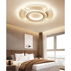 SUSUO LED Ceiling Light Blossom Design Ultrathin Acrylic Flush Mount Lighting Fixture for Living Room, Dining Room,Hallway,72W Cold White 6000K