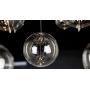 Saint Mossi Modern Glass Raindrop Chandelier Lighting Flush Mount LED Ceiling Light Fixture Pendant Lamp for Dining Room Bathroom Bedroom Livingroom 4 GU10 Bulbs Required H31'' X D20''