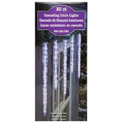 Cascading 520 LED Icicle Lights 20 Ct