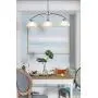 Dazhuan Modern Frosted Glass Shades Pendant Light Arched Alabaster Chandelier Kitchen Counter Island Hanging Ceiling Lighting, Brushed Nickel, 3-Light