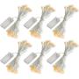 SUPBEC 6 Pcs Battery Operated Fairy String Lights-10ft/3m 30 LEDs Mini Bulb, Super Bright Starry Light for Gift Wedding Party Bedroom Home Christmas Decoration Crafts (Warm White)