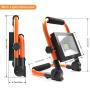 LED Work Light 50W 5500LM Portable Outdoor Flood Light 6000K IP66 Waterproof Camping Security Lights for Outdoor Lighting/Hunting/Camping/Hiking/Car Repairing (Orange)