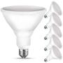 PAR38 LED Flood Outdoor Light Bulb, 3000K Warm White, 90W Equivalent (11 Watt), 900 Lumens, E26 Base, Non-Dimmable, Wet Rated, UL, 6 Pack