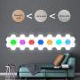 Hexagon Wall Light with Remote Control,Smart Modular Touch-Sensitive LED Light Wall Panels RGB Colorful Night Light DIY Geometry Splicing Hex Light for Bedroom Living Room Hallway Party Decor,6 Pack