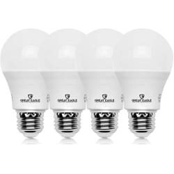 Great Eagle A19 LED Light Bulb, 9W (60W Equivalent), UL Listed, 5000K (Daylight), 750 Lumens, Non-dimmable, Standard Replacement (4 Pack)