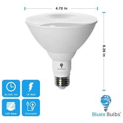 2 Pack BlueX LED Par38 Flood Blue Light Bulb - 18W (120Watt Equivalent) - Dimmable - E26 Base Blue LED Lights, Party Decoration, Porch, Home Lighting, Holiday Lighting, Blue Flood Light