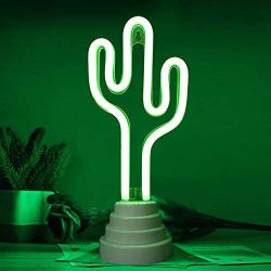 Bright Zeal 11.5'' Green Cactus Plug in Neon Signs for Wall Decor Battery Powered - Cactus Neon Light Wall Decor Cactus Neon Sign Night Light - Plug in Neon Light Sign Indoor Neon Cactus Desk Lamp