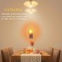 Natural Himalayan Salt Lamp, Waynewon Plug in Hand Carved Crystal Night Light – Best Living Room, Bathroom, Hallway Light [2 Bulbs]