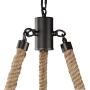 LNC Farmhouse Chandeliers Rustic Round Wagon Wheel 6-Light Fixture with Rope for Dining & Living Room, Bedroom and Foyer