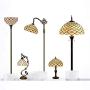 Tiffany Lamp Shade Replacement W12H6 Inch Amber Stained Glass Crystal Pear Bead Lampshade Only Fit for Table Lamps Ceiling Fixture Pendant Light S005 WERFACTORY Living Room Bedroom Office Lover Gifts