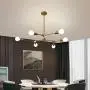 Garwarm Sputnik Chandelier Modern 6 Lights Brushed Brass Pendant Lighting Gold Mid Century Ceiling Light Fixture for Dining Room Living Room Kitchen Garwarm Sputnik Chandelier Modern 6 Lights Brushed Brass Pendant Lighting Gold Mid Century Ceiling Light Fixture for Dining Room Living Room Kitchen