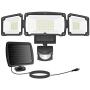 Solar Lights Outdoor, GSBLUNIE 1600LM 3 Adjustable Heads Dusk to Dawn Solar Motion Sensor Lights Outdoor,IP65 Waterproof Solar Flood Lights Outdoor Security Lights Detector for Yard,Garage,Front Door