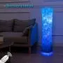 Floor Lamp, CHIPHY 39'' dimmable Standing Lamp, 7 Colors Changing LED Bulbs and 10 Levels Brightness and Color Temperature, Remote Control, Brown Fabric Shade, Modern for Bedroom, Kids Room, Play Room