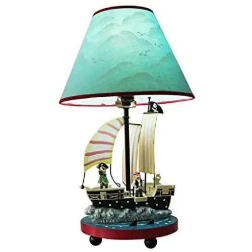 Tools & Home Improvement Table Lamps Childrens Table Lamp Study Reading Lamp Bedroom Bedside Lamp Pirate Ship Table Lamp Living Room Decoration Lamps Gifts Lighting & Ceiling Fans Lamps & Shades