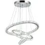 HOMCOM Modern Crystal Led Chandelier Multi-Angle with Remote Control Dimmable Light, Living Room Decor