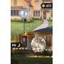 EAMBEITE 3PK Christmas Ball Pathway Lights with 45 LED Bulbs Decoration for Holiday Christmas Stake Lights on Outdoor Patio Yards Driveways Pathways