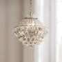 Wallingford Antique Brass Chandelier 16'' Wide Crystal Shade 6-Light Fixture for Dining Room House Foyer Kitchen Island Entryway Bedroom Living Room - Vienna Full Spectrum