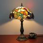 Tiffany Table Lamp Cover Colored Glass Lamp Shade Mediterranean Style Lampshade for Table Lamp Bedroom Dining Room (025)