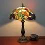 Tiffany Table Lamp Cover Colored Glass Lamp Shade Mediterranean Style Lampshade for Table Lamp Bedroom Dining Room (025)