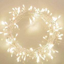 Koopower 36ft 100 LED Battery Operated String Lights with Timer on 11M Outdoor Clear String Lights(8 Modes, IP65 Waterproof, Warm White)