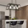 ELUZE 3-Light Farmhouse Chandeliers, Rustic Kitchen Island Lighting, Vintage Oil Rubbed Bronze Pendant Light Fixtures for Foyer Living Room, Kitchen Island, Dining Room, Bedroom