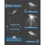 Solar LED Street Light, Outdoor 6000LM Powered Street Lamp Dusk to Dawn with Motion Sensor for Yard, Garage, Patio, ST60-010