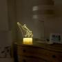 3D Scar Lamp LED Night Lamps 3D Lights 7 Color Changing for Bedroom Home Decor Birthday Boys Gifts Toys (Scar Crackle Base)