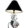 Ebros White Rare Alaskan Tiger Desktop Table Lamp Statue with Black Fabric Shade Siberian Albino Tiger Home Decor Lighting Accessory As Jungle Forest Large Cats (White Siberian Tiger)