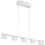 Liv Chrome Linear Island Pendant Chandelier 35 1/2'' Wide Modern LED Clear Glass Crystal 5-Light Fixture for Kitchen Island Dining Room - Possini Euro Design