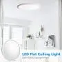 LED Flush Mount Ceiling Light, 12inch 24W Lighting Fixture, 5000K Daylight White Lights, 3200LM Flat Modern Round Light Fixture, 250W Equivalent Ceiling Lamp for Bedroom, Bathroom, Kitchen, Corridor