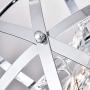 Modern Crystal Chandelier 4 Lights Industrial Metal Spherical Pendant Light with Chrome Finishes Hanging Fixture for Dining Room, Living Room … Modern Crystal Chandelier 4 Lights Industrial Metal Spherical Pendant Light with Chrome Finishes Hanging Fixture for Dining Room, Living Room …