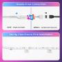Govee 16.4ft Led Strip Lights Waterproof RGB Color Changing Light Strip Kits with Remote, Multicolor Led Lights for Room, Bedroom, Yard, TV, Kitchen, Desk, Party