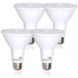 4 Pack Bioluz LED PAR30 LED Bulb, 12w Dimmable Flood Light Bulb, 100w Halogen Bulb Replacement, 850 Lumen 3000K Indoor/Outdoor UL Listed