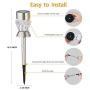Solar Pathway Lights Outdoor, 6 Pack Solar Garden Lights, Dual Color Changing LED Landscape Stake Outdoor Solar Lights for Walkway Solar Pathway Lights Outdoor, 6 Pack Solar Garden Lights, Dual Color Changing LED Landscape Stake Outdoor Solar Lights for Walkway