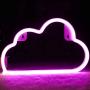 Protecu Cloud Light Neon Sign, LED Signs for Bedroom Neon Signs for Wall Decor, LED Neon Lights Light Up Signs for Kids Living Room, Birthday, Wedding Party, Christmas, New Year Home Decor (Pink)