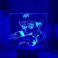 3D Night Lights for BOY Girl Kids Stalking Sangwoo Light Acrylic 3D Lamp for Room Decor Led Night Light Killing for Kids Bedroom Anime Birthday Christmas Gift for Kids boy(7 Colors Touch)