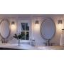 Luxury Modern Farmhouse Bathroom Vanity Light, Small Size: 8.38''H x 7''W, with Industrial Chic Style Elements, Brushed Nickel Finish, UHP2455 from The Bristol Collection by Urban Ambiance