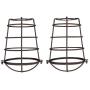 Dysmio Metal Wire Cage for Hanging Pendant Lighting, 2-1/4-Inch Oil Rubbed Bronze Industrial Cage Neckless Metal Shade, for Ceiling Pendant Lights for Dining Room Bedroom - Pack of 2