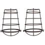 Dysmio Metal Wire Cage for Hanging Pendant Lighting, 2-1/4-Inch Oil Rubbed Bronze Industrial Cage Neckless Metal Shade, for Ceiling Pendant Lights for Dining Room Bedroom - Pack of 2