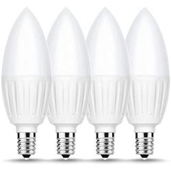 Briignite E12 LED Candelabra Bulb, 880LM, 80W Incandescent Bulb Equivalent, Chandelier Light Bulb Soft White 3000K, E12 Candelabra Base, Non-Dimmable Bulb for Living Room, Dining Room, 4 Pack