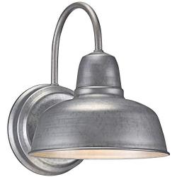 Rustic Farmhouse Outdoor Wall Light Fixture Urban Barn Galvanized 11 1/4'' Sconce for House Deck Porch Patio - John Timberland