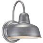Rustic Farmhouse Outdoor Wall Light Fixture Urban Barn Galvanized 11 1/4'' Sconce for House Deck Porch Patio - John Timberland