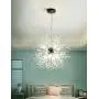 GDLMA Modern Sputnik Chandelier 8-Light Crystal Pendant Lamp for Bedroom,Dining Room,Living Room (Silver)