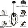 Tipace Vintage Pendant Light Rustic Metal Oil Rubbed Black Finish Industrial Ceiling Hanging Light Fixture for Indoor Kitchen Island Dining Living Room Farmhouse