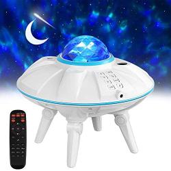 Star Projector, 4 in 1 Galaxy Light Projector for Bedroom, ZumYu Music Ocean Wave Galaxy Projector with Remote Control & Bluetooth, Star Light for Kids, Adults