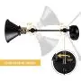 Plug in Wall Sconces Set of 2, PARTPHONER Swing Arm Wall Lamp with Dimmable On Off Switch, Metal Black Vintage Industrial Wall Mounted Lighting Reading Light Fixture for Bedside Bedroom Indoor Doorway